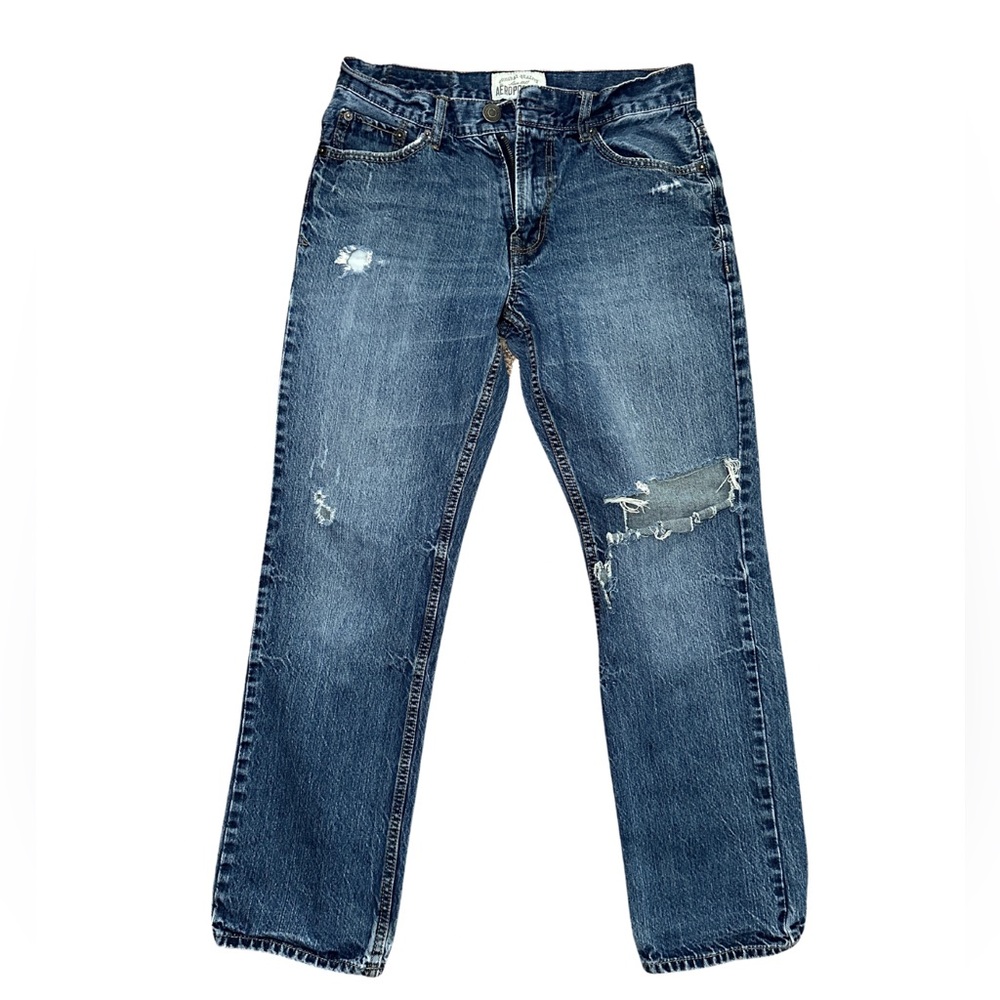 Aeropostale distressed straight leg jeans 29/30